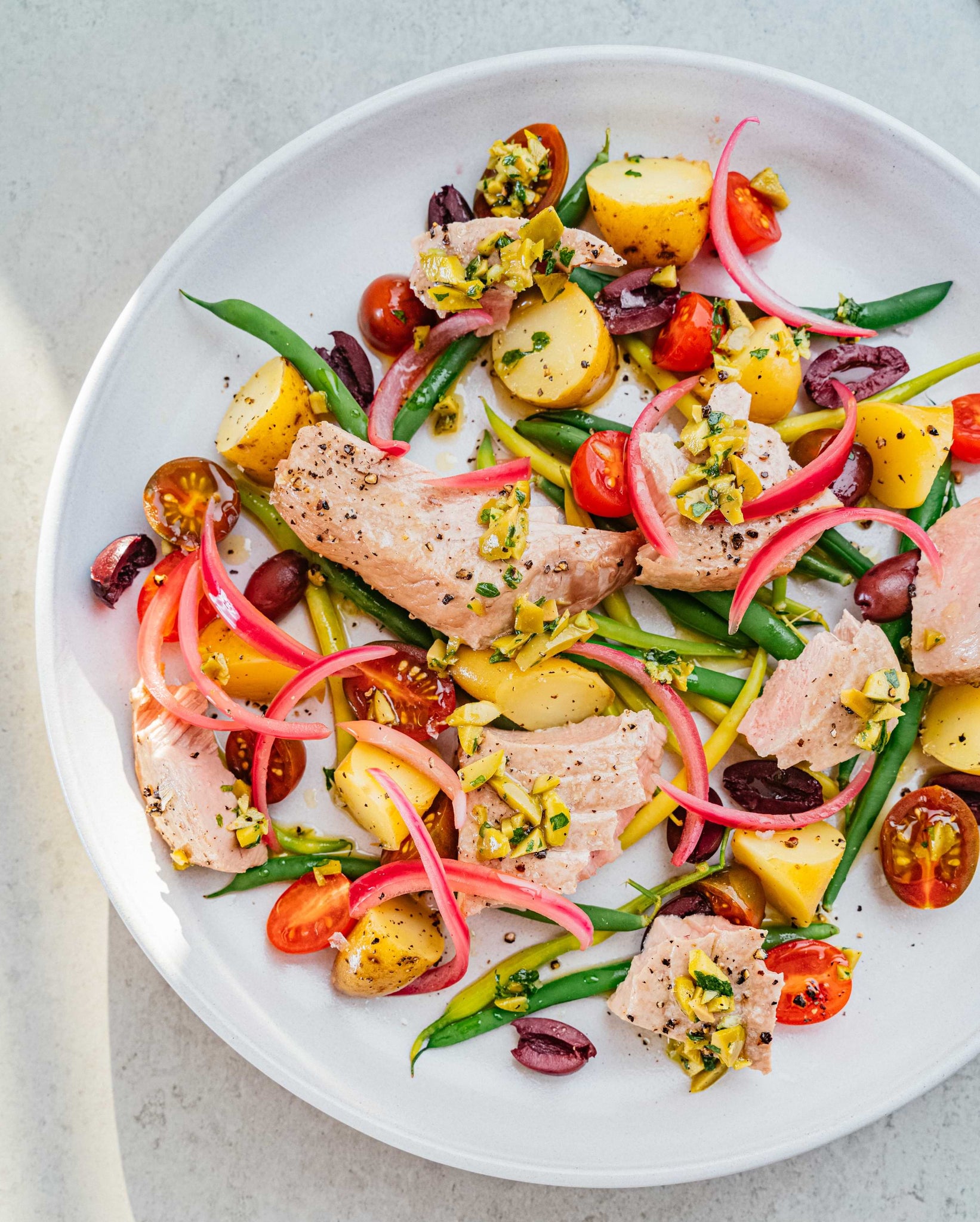 Salade Nicoise With Broiled Tuna